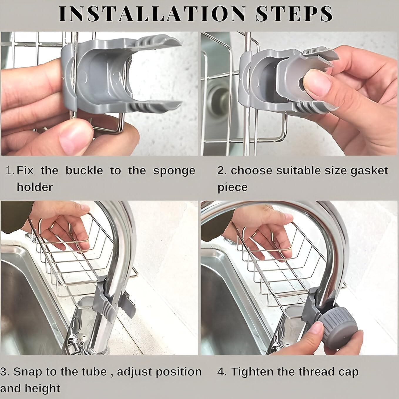Stainless Steel Sink Caddy Organizer